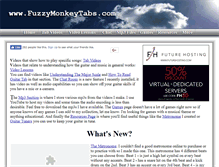 Tablet Screenshot of fuzzymonkeytabs.com